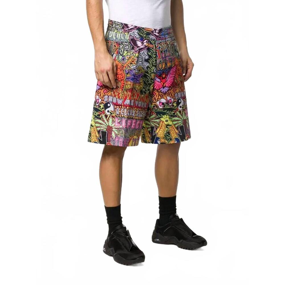 NEW NEIL BARRETT all-over printed shorts in multi